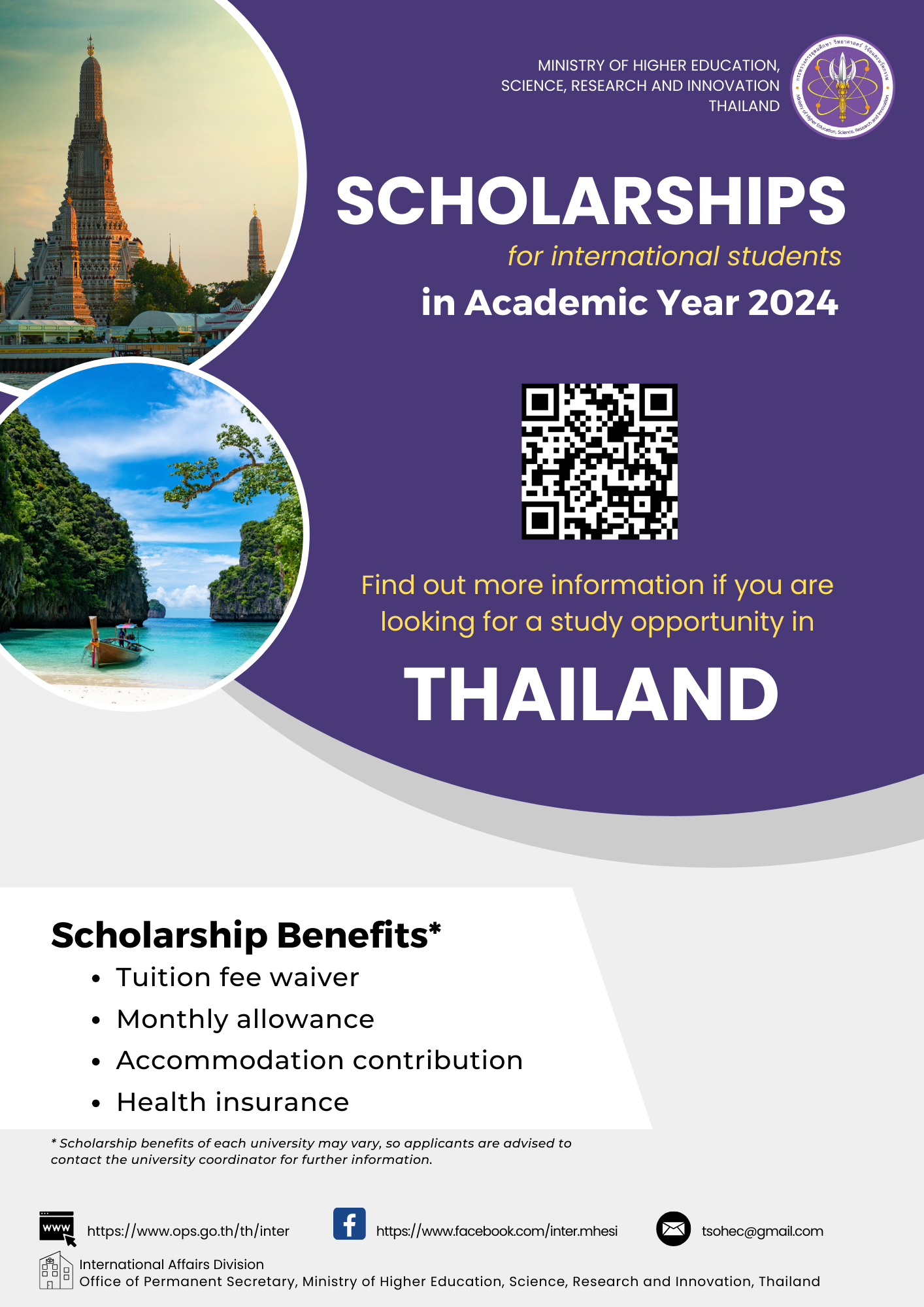 Scholarships offered Thai HEIs for Int'l Stuents_ Flyer.png